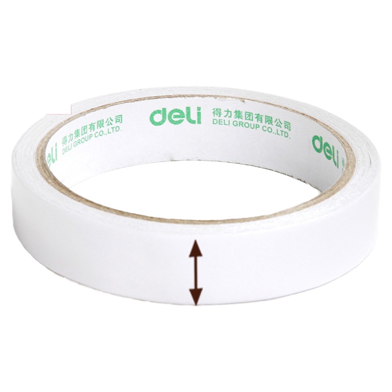 得力(deli) 30402 宽双面胶 两面胶带 16卷/组