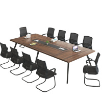 格具(GEJU)钢架会议桌洽谈桌简约现代会议桌谈判长桌组合会客培训办公桌