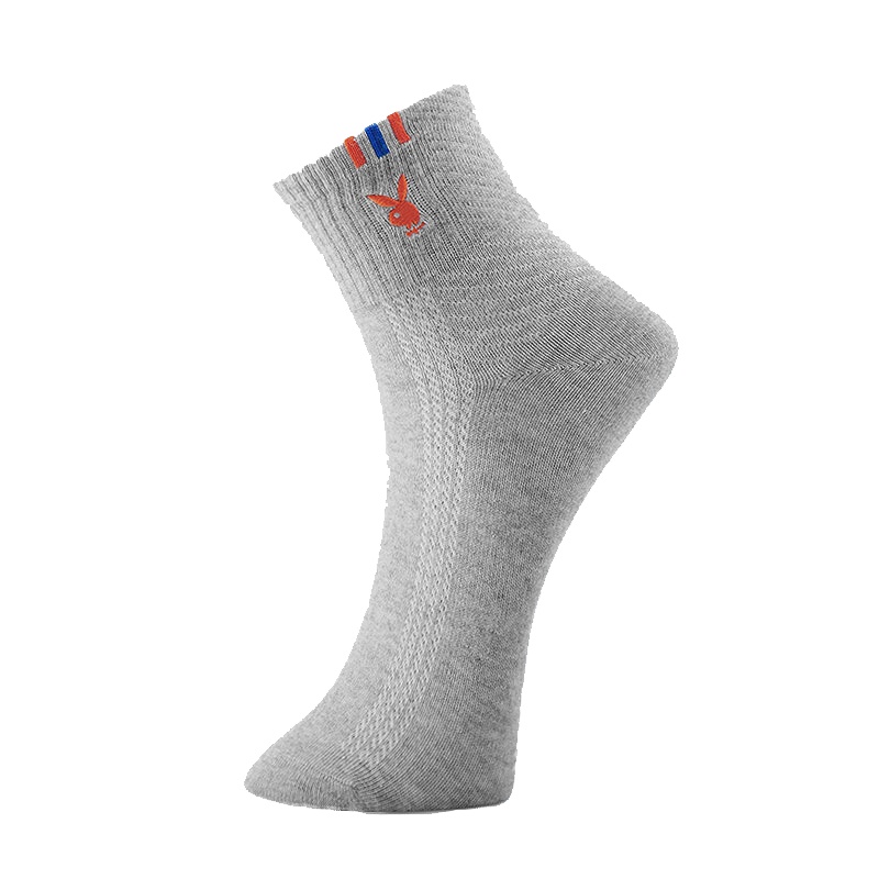 花花公子袜子男士纯棉中筒袜 简约透气休闲商务袜子男防臭舒适西装袜2890