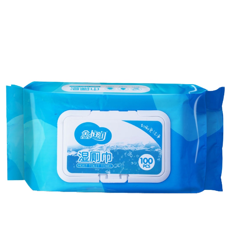 6包共600片 家庭装湿厕纸私处清洁湿巾纸抑菌卫生成人湿纸巾