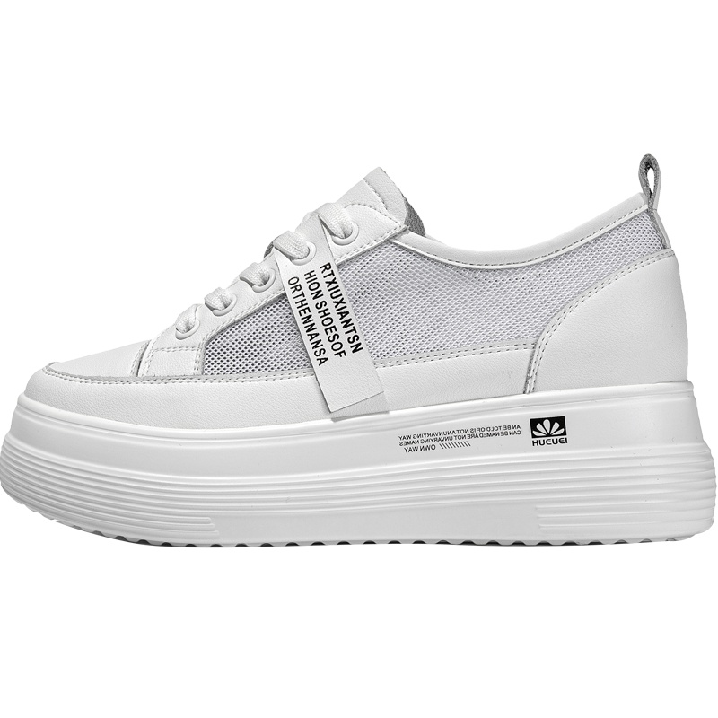 马克华菲女鞋厚底小白鞋女2020夏季新款韩版百搭网面透气松糕板鞋