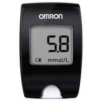 欧姆龙(OMRON) HGM-112电子血糖仪 免调码 测血糖 家用 正品 虹吸式 配50片试纸+50支采血针