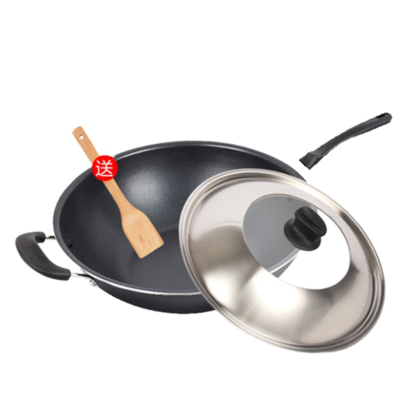 苏泊尔炒锅 PC34F2 家用不粘锅34cm平底锅电磁炉燃气灶通用炒菜锅具