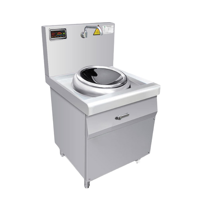 厨禾 CH-15XCWL 单头无尾小炒炉 立式凹面大功率商用电磁炉 电磁大锅灶 快餐连锁工厂单位食堂饭店厨房炊具15KW