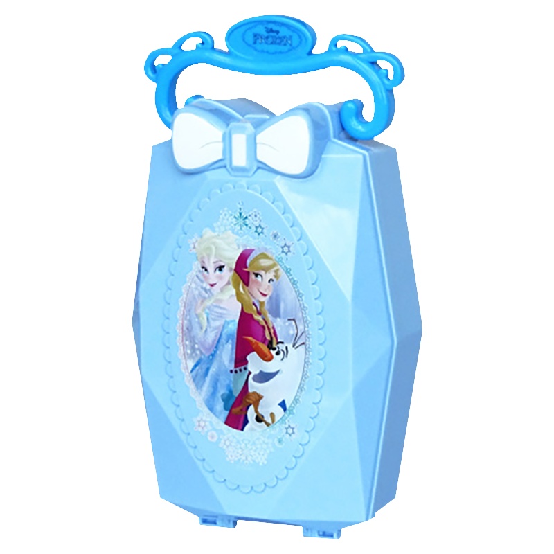 迪士尼童话世界美妆手提盒D22610A冰雪奇缘儿童无毒化妆品过家家男孩女孩玩具