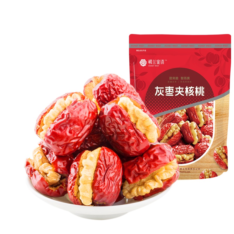 楼兰蜜语 灰枣夹核桃208g