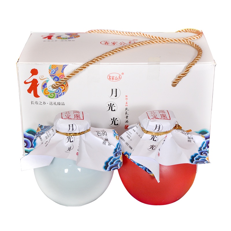 [兴宁特产馆]客家公主 甜型黄酒 小曲糯米酒 传统火灸工艺 童谣(月光光)258ml*2 13%vol