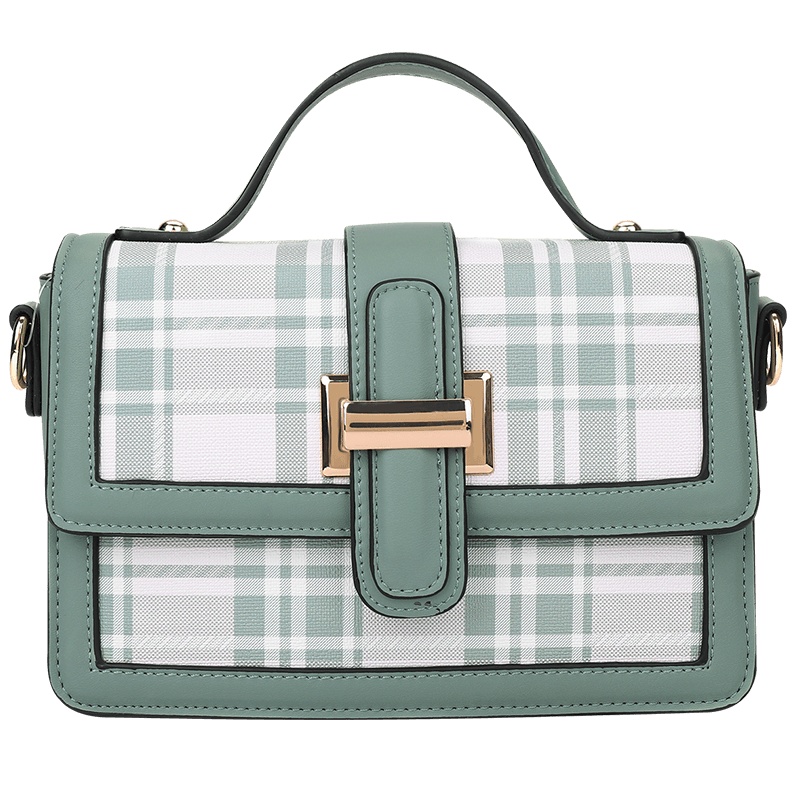 dubaolu/都宝路2020新款时尚小清新格子小方包斜挎包单肩包百搭女包