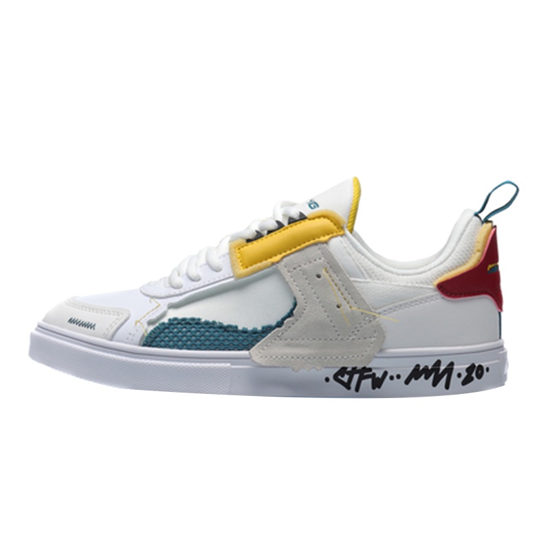 李宁2020新款CF构序经典休闲鞋女鞋板鞋低帮运动鞋AGCQ382