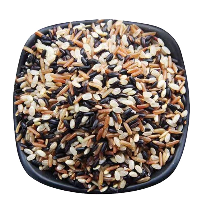 新米东北黑米黑糯米 糙米农家杂粮黑香米 无染色 三色米5斤