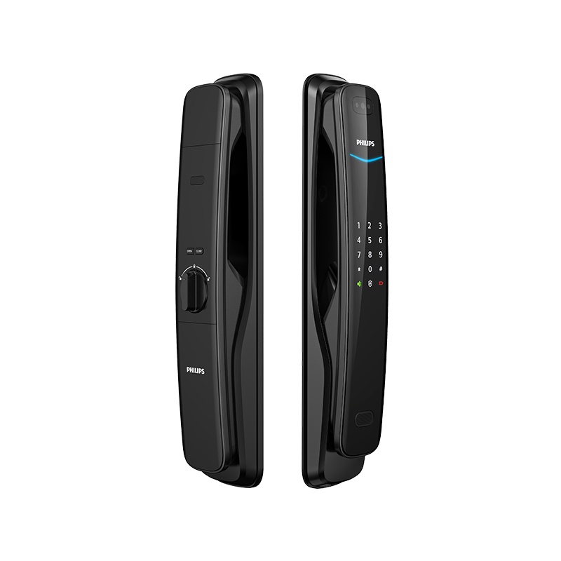 [苏宁易购]飞利浦(Philips)WiFi远程开锁家用推拉式智能锁 曜石黑DDL702可视