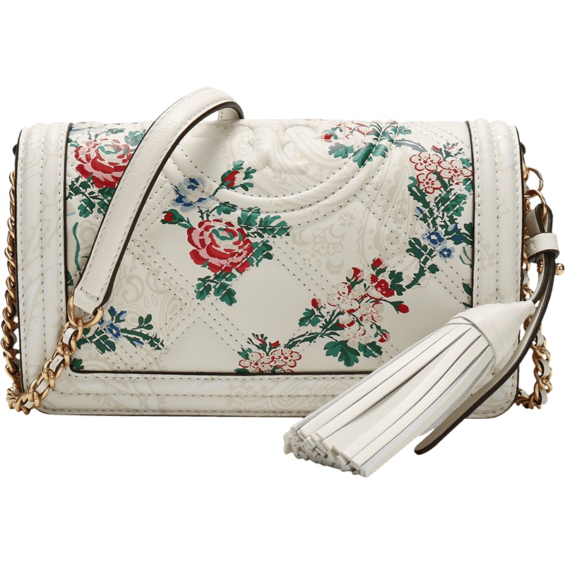 TORY BURCH 托里·伯奇 女款印花图案皮革单肩斜挎包 71943