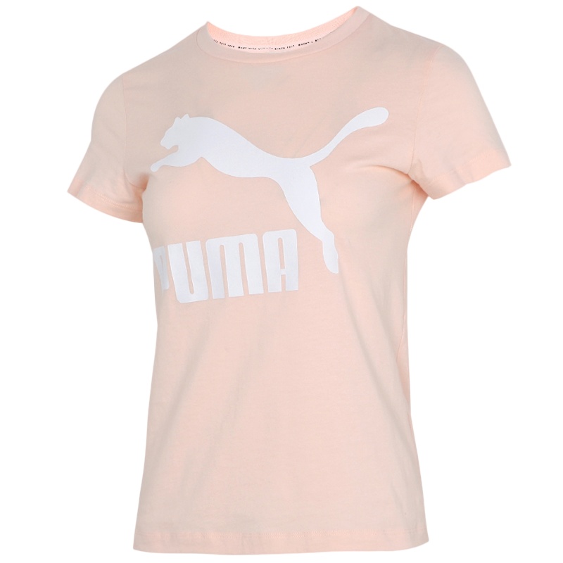 PUMA彪马 新款女子休闲印花圆领短袖T恤 Classics Logo Tee 53228227