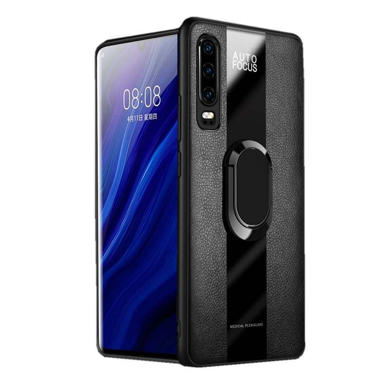 [送钢化膜]高铭宣 华为p30手机壳p30pro男款皮套por保时捷高档个性全包超薄真防摔带支架磁吸保护套软潮牌女限量版