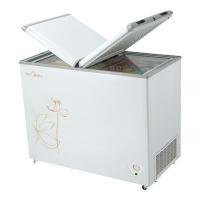 美的(Midea) BCD-271VMQ冰柜 双温卧式家用商用蝶形冷藏冷冻大冰柜