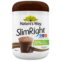 [健康享瘦]Nature's Way 澳萃维 SlimRight 巧克力味奶昔 375克/罐 澳洲进口 膳食营养补充剂