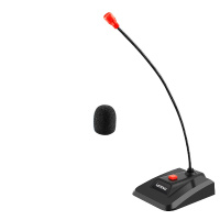 联想（Lenovo）PCM103电脑麦克风 桌面电容麦话筒 鹅颈式有线网上授课会议培训讲座语音聊天