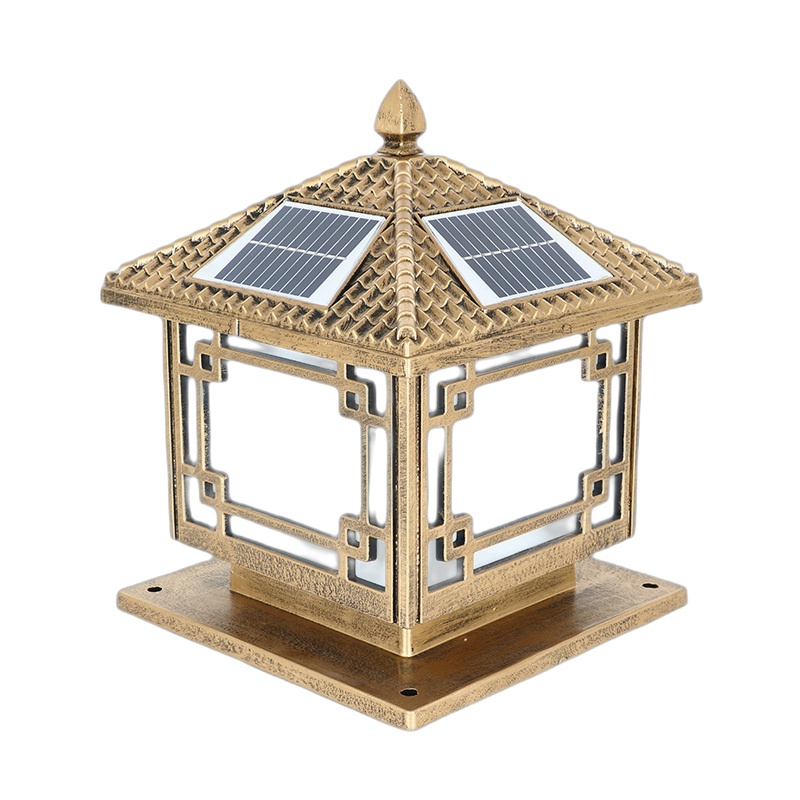 柱头灯太阳能户外防水庭院灯柱子大门灯别墅花园院墙门柱灯围墙灯