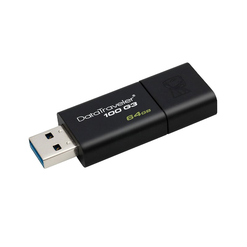 金士顿(Kingston)64GB USB3.0 U盘 DT100G3 黑(两个装)