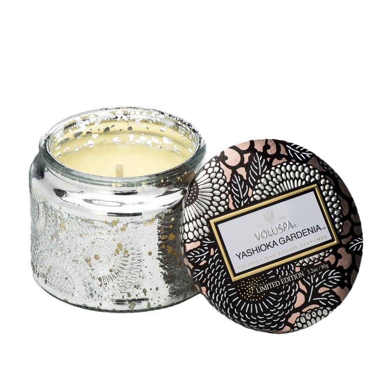 voluspa小浮雕杯香薰蜡烛 天堂栀子花