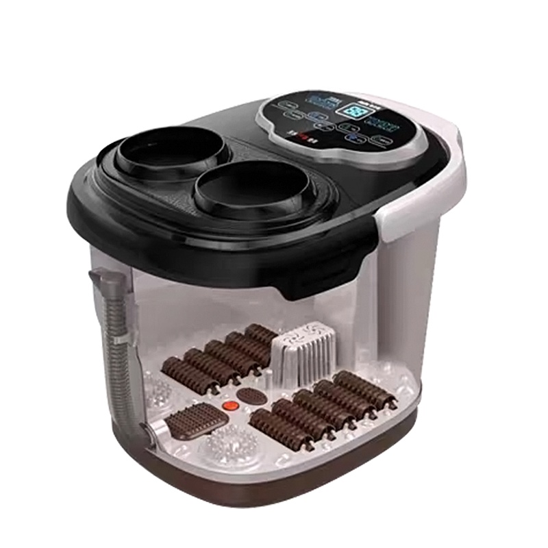 奥克斯(AUX)泡脚桶足浴盆脚动按摩家用高桶养生足疗神器[高配数码款]+足浴大礼包