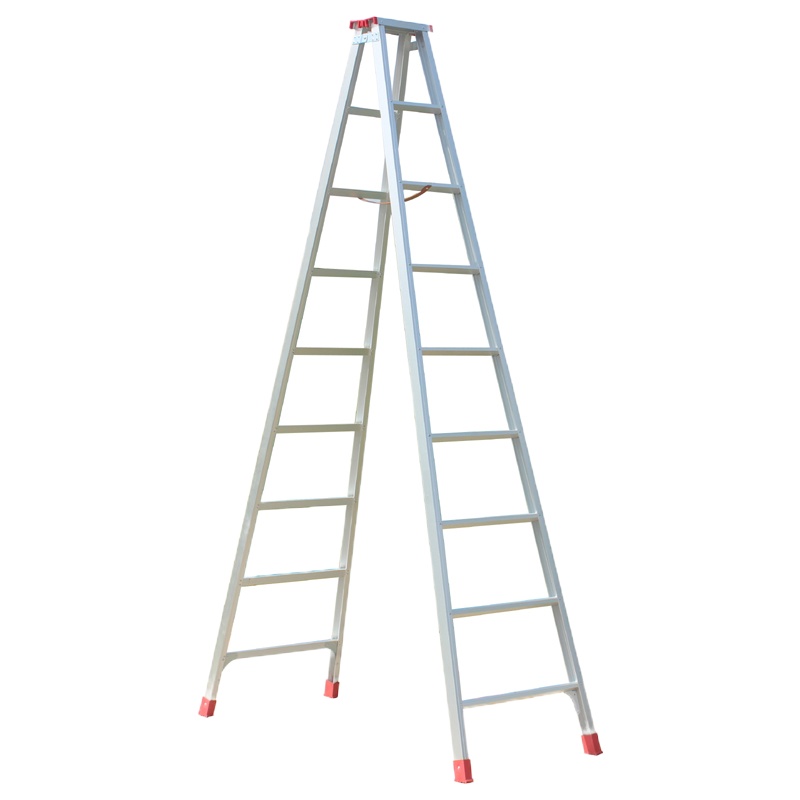 企采严选 人字梯加厚铝合金家用折叠梯爬楼梯工程梯3米