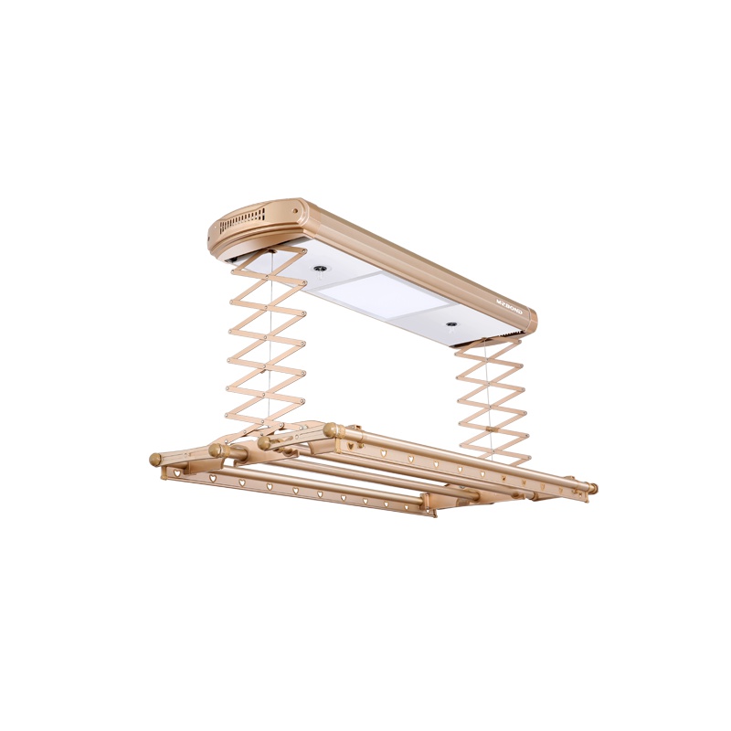 邦先生(MR.BOND)电动晾衣架 V8S 香槟金 阳台智能升降遥控照明 消毒自动伸缩晾衣机 晒衣架