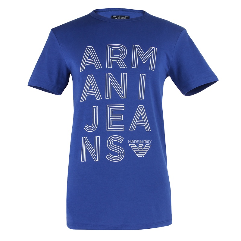 ARMANI JEANS 阿玛尼男士舒适时尚棉质短袖圆领T恤 C6H19NM08