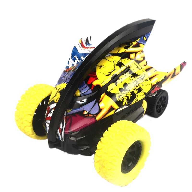 双惯性儿童特技越野车 抗耐摔休闲玩具车 惯性特技魔鬼鱼陀螺车