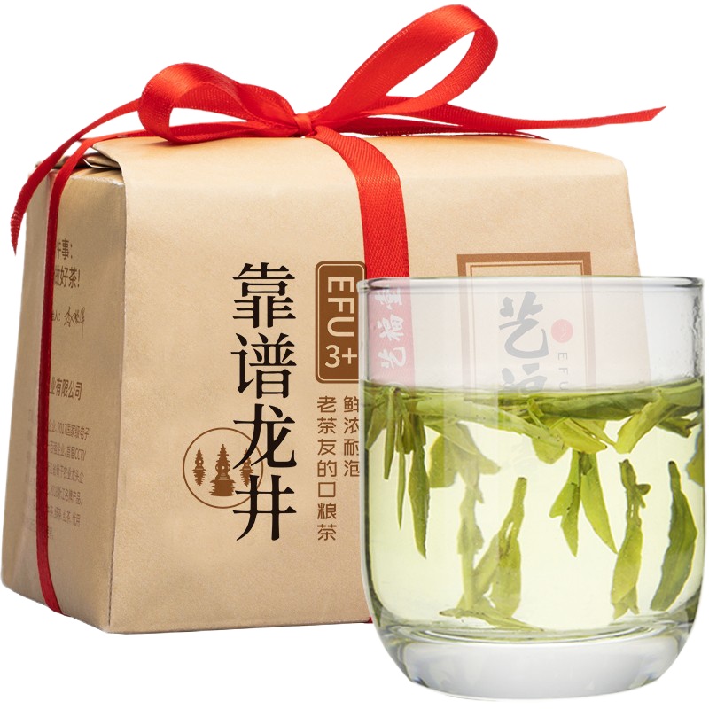 艺福堂 西湖龙井靠谱茶250g*1包 靠谱茶雨前浓香 ZX
