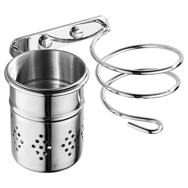 家韵 电吹风机卫生间洗手间挂架浴室置物架壁挂式风筒架304不锈钢