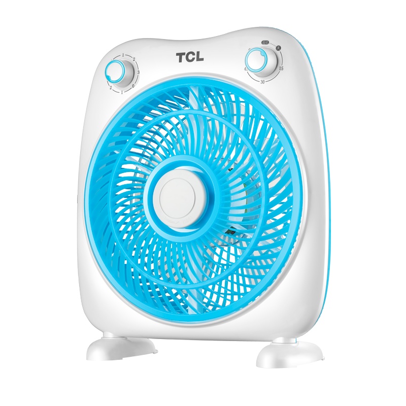 TCL电风扇家用台式鸿运扇学生宿舍小电风扇定时静音办公室转页扇 蓝色