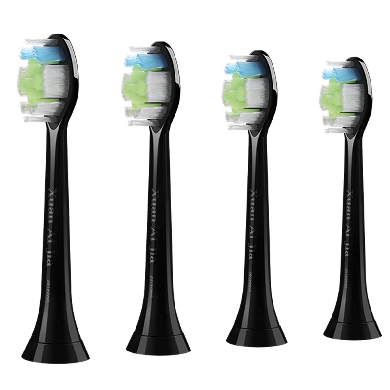 适配飞利浦电动牙黑色刷头hx6730/3226/9362/9352/6063/3216/6013菲利普通用替换头钻石刷头