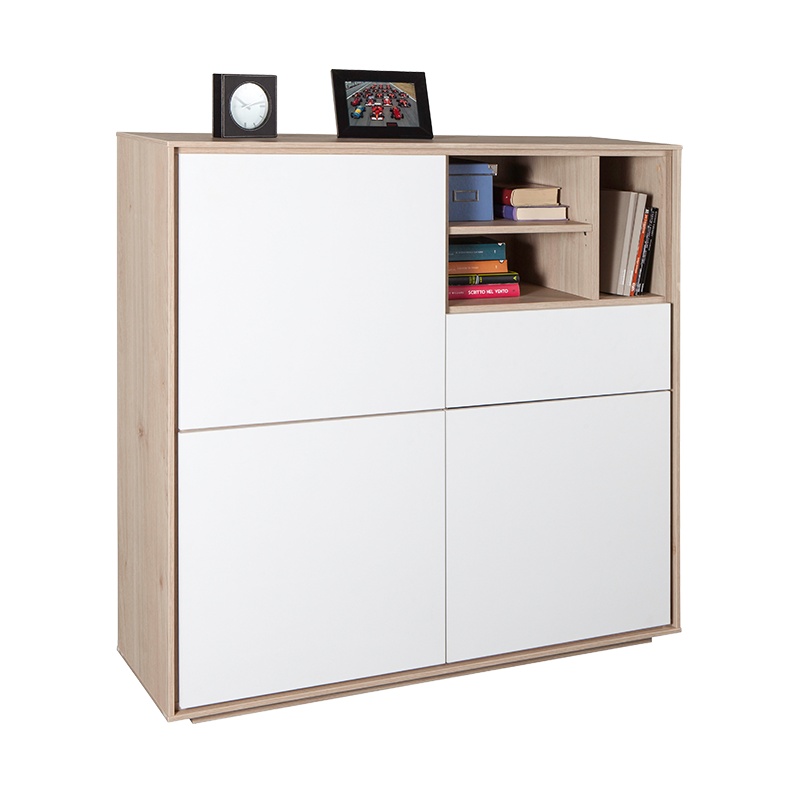 康铂萨 意大利进口萨特尼亚边柜 客厅卧室储存收纳柜 意式简约风多功能储藏边柜