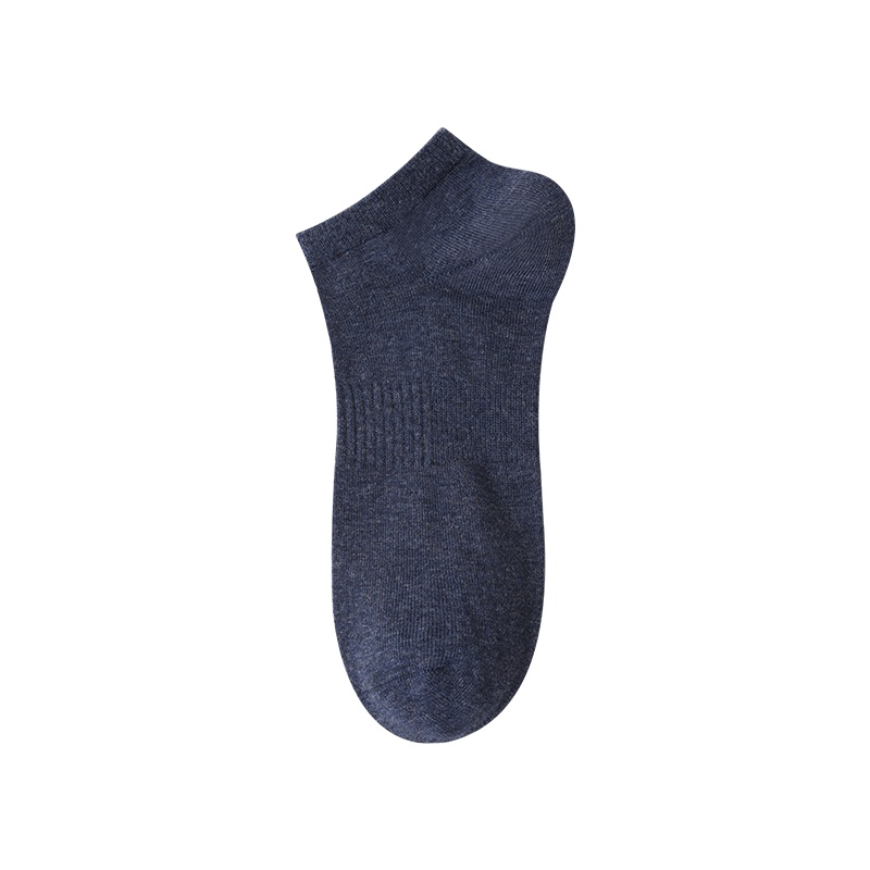 苏宁宜品男士新疆精梳棉纯棉抗菌船袜子吸湿透气