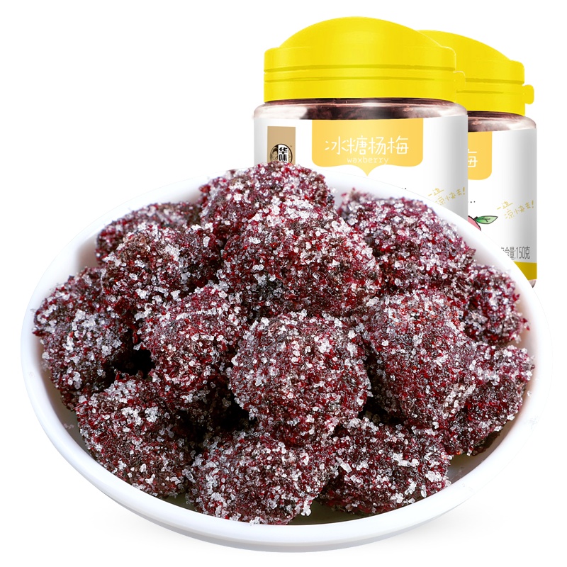 华味亨 冰糖杨梅150g/罐 果脯蜜饯零食酸甜杨梅干罐装