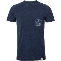 Lee男装 夏季蓝色棉质圆领休闲短袖LOGOT恤 L300881RB8CZ