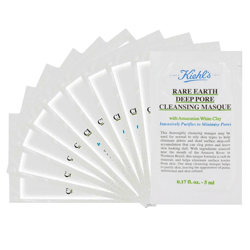 科颜氏kiehls亚马逊白泥面膜5ml*5