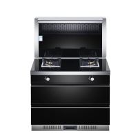 德兆A1B1家用集成灶超大消毒柜油烟机燃气灶双灶一体灶环保灶 液化气