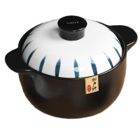 CODA 砂锅 D2015濑户烧砂锅3L 黑色 单个装