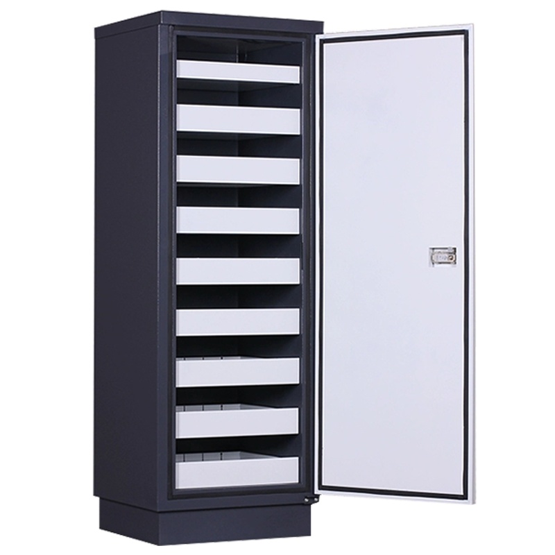 匡大 档案防磁柜 磁盘柜 防火防潮 密码锁 九抽信息安全档案柜525mm*480mm*1500mmKDT216