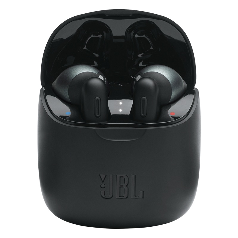 [贾乃亮推荐]JBL T225TWS 真无线蓝牙耳机 通话降噪手机音乐半入耳式耳机 双耳立体声苹果华为耳机 冷峻黑