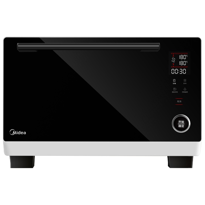 美的(Midea)台式蒸烤箱S3-L251E 25升多功能 精确控温 恒温发酵 蒸汽清洁系统 全触摸显隐界面