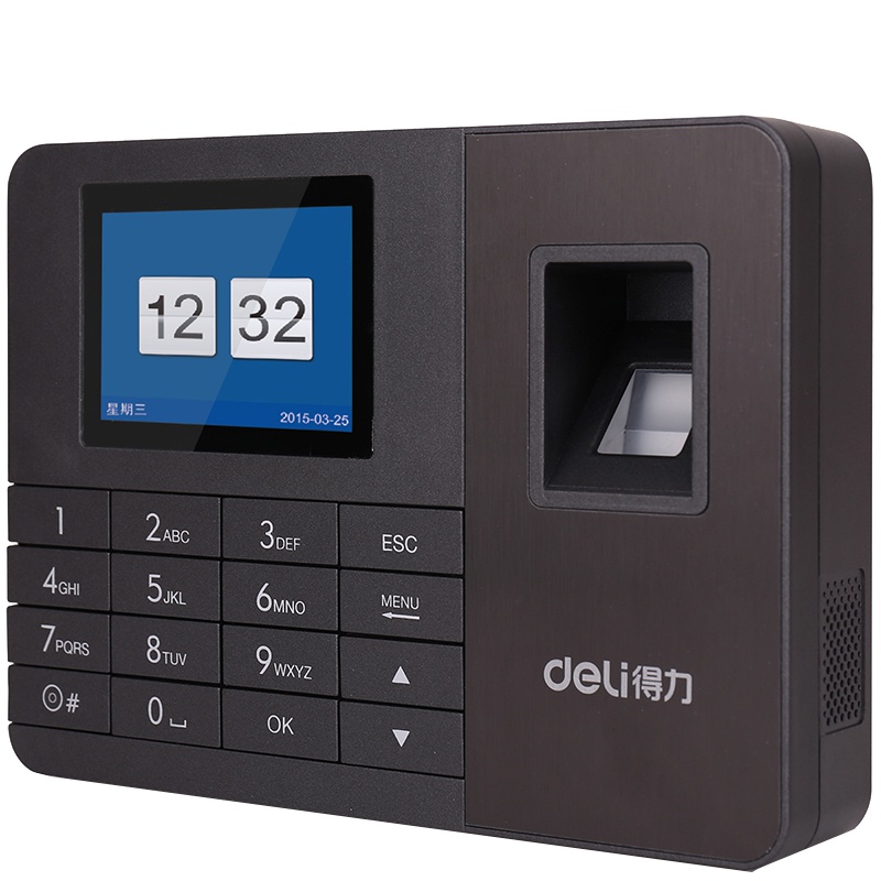 得力(deli) 2251指纹考勤机 深灰