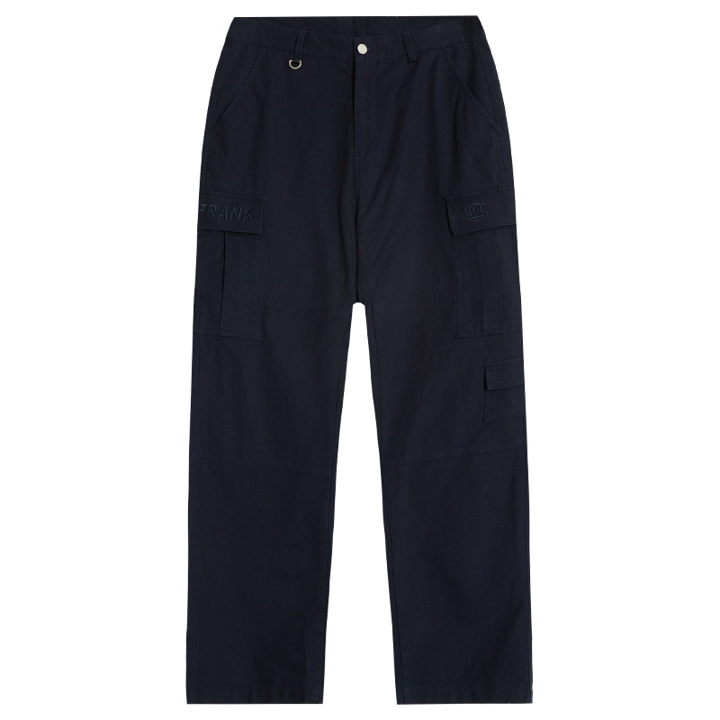 PaulFrank/大嘴猴春秋季新款长裤男直筒宽松休闲裤工装裤秋装 藏青色 M