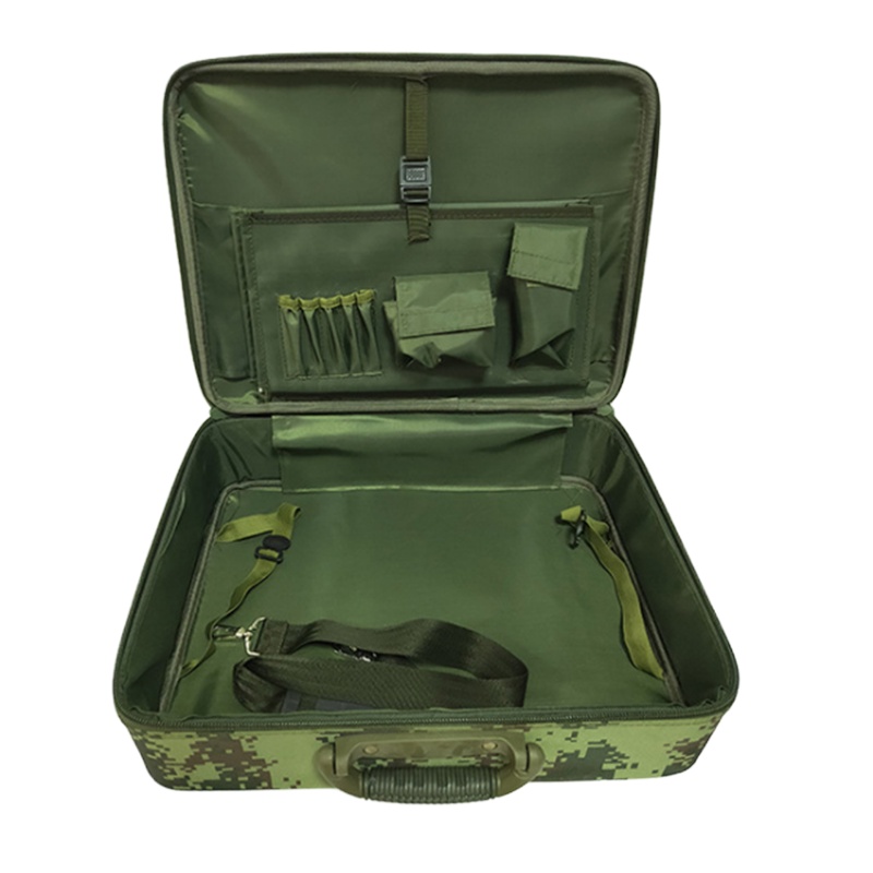 兵行者 BXZ-ZYX野戰装备政工作业箱 数码迷彩装备箱手提文件包指挥箱42*32*12cm