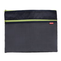 晨光(M&G)文具A4/4色双层拉链袋 布面半透明文件袋 办公资料整理收纳袋子 4个装