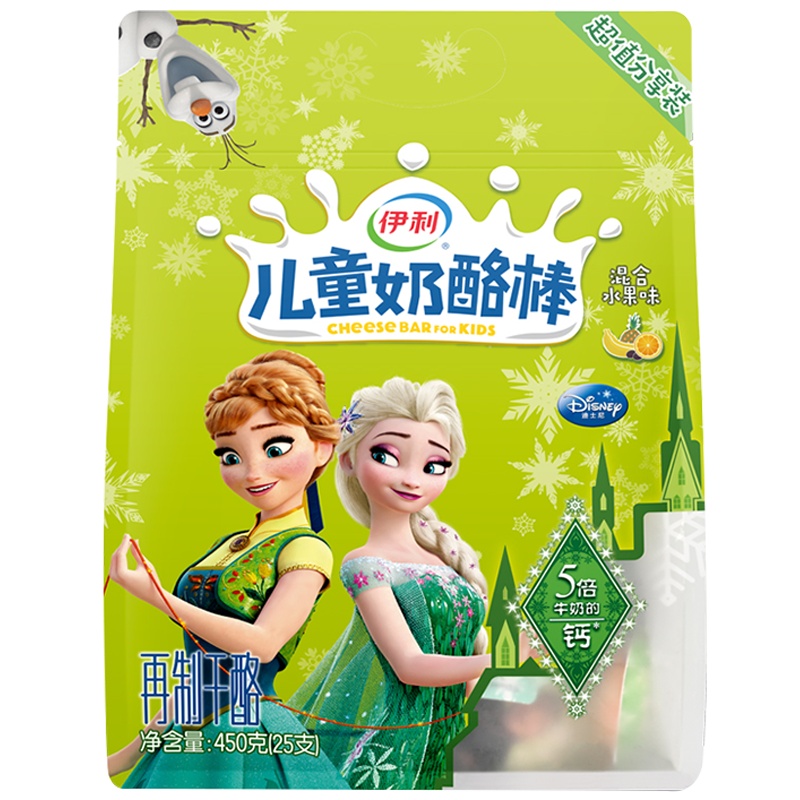 伊利儿童奶酪棒混合水果味450g