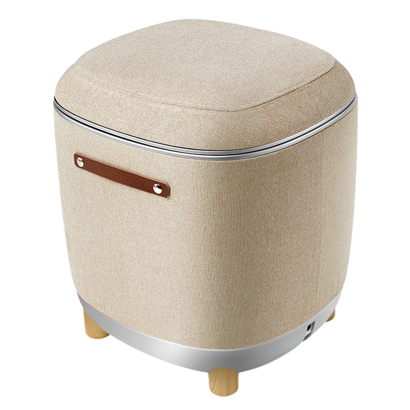 凯伦诗(CLORIS)足疗机美腿按摩器多功能脚底腿部背部按摩枕多合一智能气囊揉捏按摩凳 浅灰色