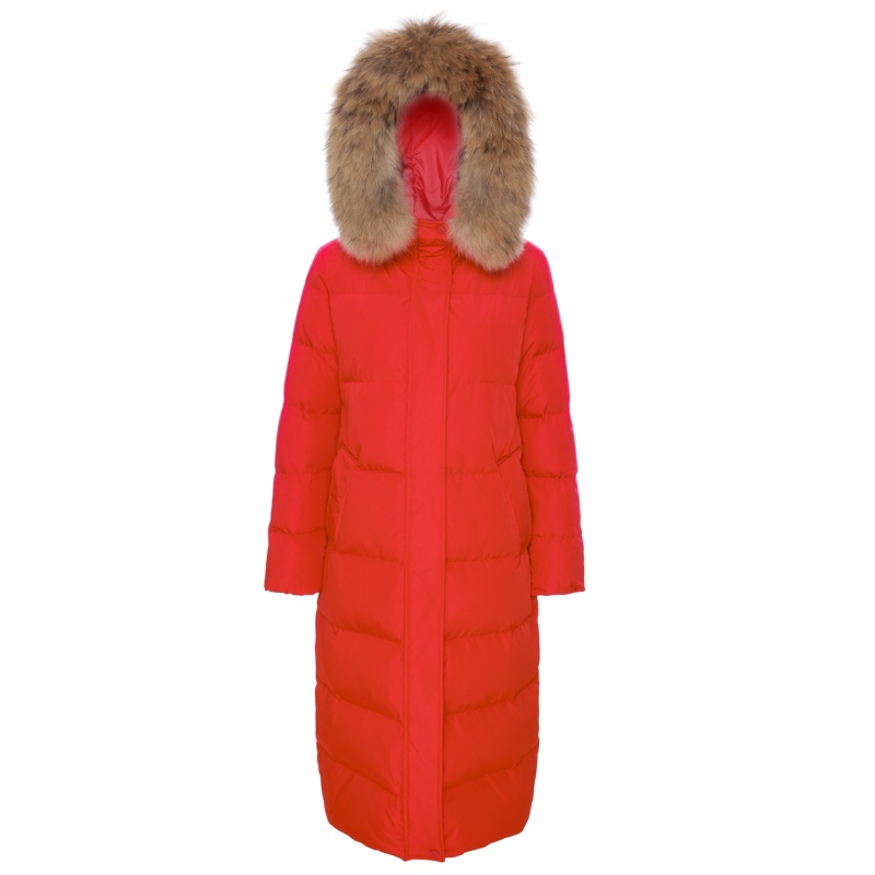 高梵长款羽绒服女中长款长过膝2019新款白鸭绒加厚反季超长黑色冬